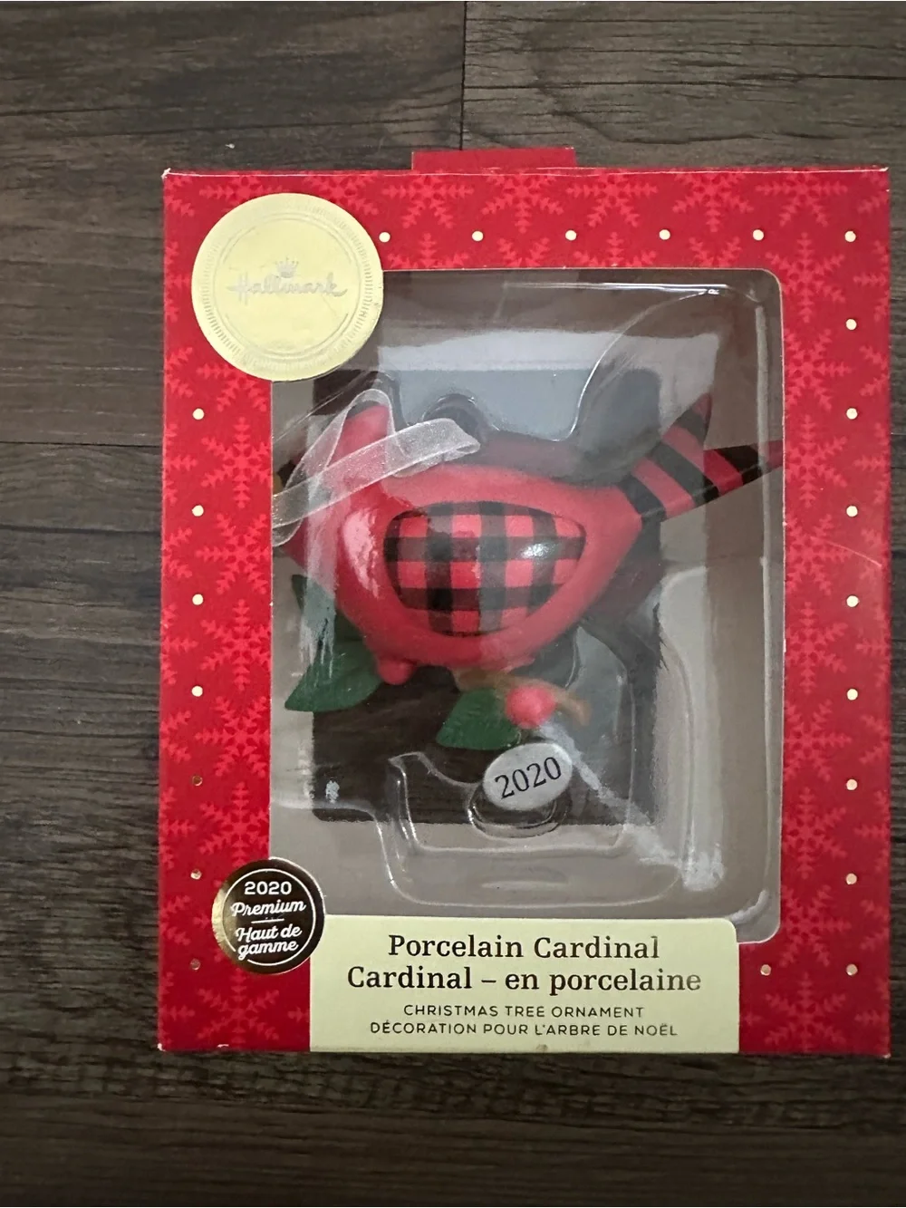 Hallmark Christmas Ornament 2020 Year-Dated, Premium Cute Cardinal, Porcelain